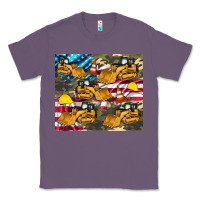 Lavender bulldozer camouflage american flag Classic Tee - Artiststas