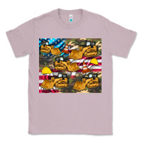 Lilac bulldozer camouflage american flag Classic Tee - Artiststas