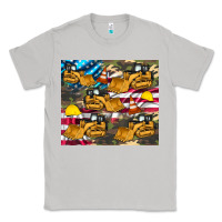 Moon Dust bulldozer camouflage american flag Classic Tee - Artiststas