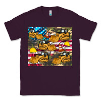 Plum bulldozer camouflage american flag Classic Tee - Artiststas
