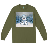 Army Green winter snowman Long Sleeve Tee - AdoDesignShop