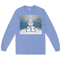 Colony Blue winter snowman Long Sleeve Tee - AdoDesignShop