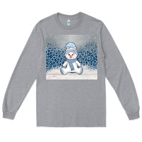 Heather Grey winter snowman Long Sleeve Tee - AdoDesignShop