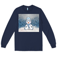 Navy winter snowman Long Sleeve Tee - AdoDesignShop