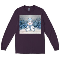 Plum winter snowman Long Sleeve Tee - AdoDesignShop