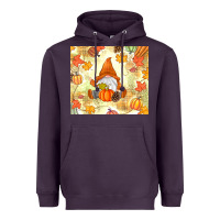 Plum fall gnome Heavyweight Hoodie - MaliasSmallBusiness