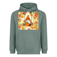 Sage fall gnome Heavyweight Hoodie - MaliasSmallBusiness