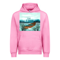 Fuchsia Pink the lake is my happy place Urban Hoodie - TumblerDesignByShophia