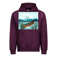 Mauve Wine the lake is my happy place Urban Hoodie - TumblerDesignByShophia