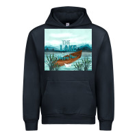 Navy the lake is my happy place Urban Hoodie - TumblerDesignByShophia