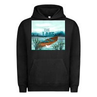Pigment Black the lake is my happy place Urban Hoodie - TumblerDesignByShophia
