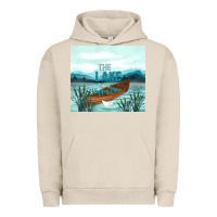 Pigment French Oak the lake is my happy place Urban Hoodie - TumblerDesignByShophia