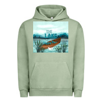 Pigment Oil Green the lake is my happy place Urban Hoodie - TumblerDesignByShophia