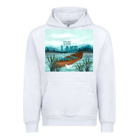 White the lake is my happy place Urban Hoodie - TumblerDesignByShophia