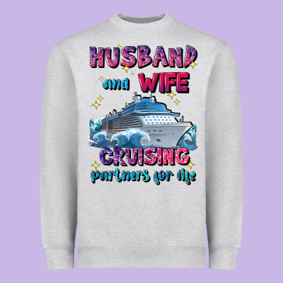 Husband And Wife Cruising Partners For Life Heavyweight Sweatshirt Designed By Jahusdesignshop