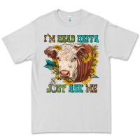Dove Grey im head heffa just ask me Premium Tee - texasbilliewilder