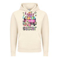 Vintage Artic Bunny Happy Easter truck Easter Day Vintage Hoodie - Neo Western
