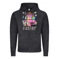 Vintage Black Bunny Happy Easter truck Easter Day Vintage Hoodie - Neo Western