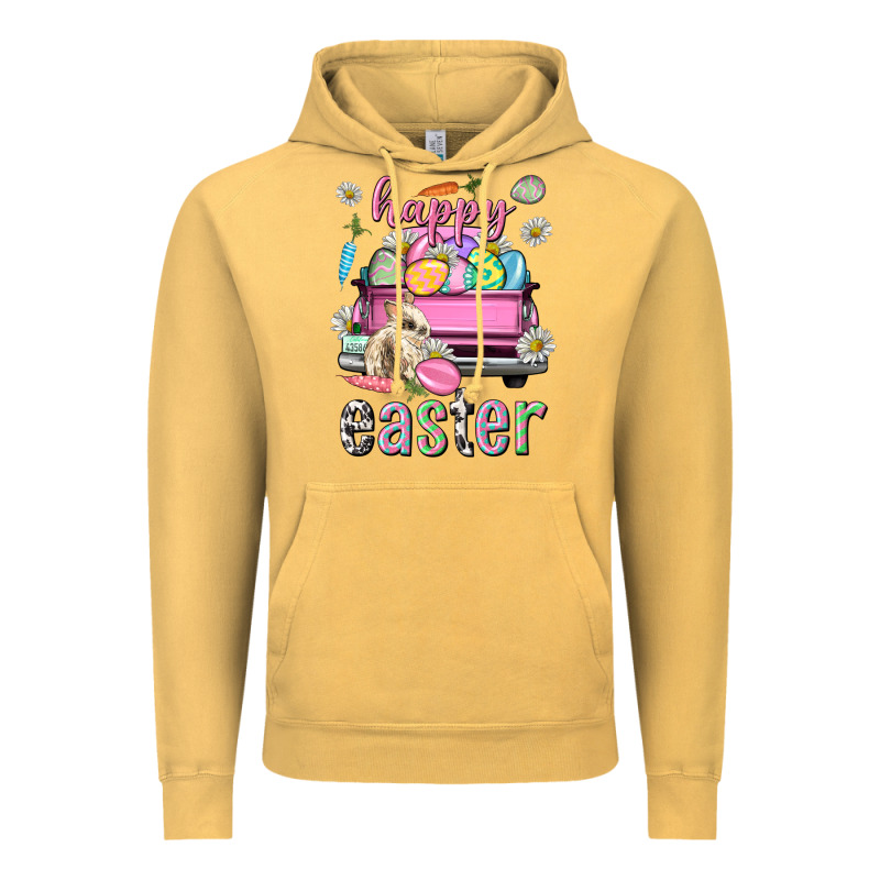 Bunny Happy Easter Truck Easter Day Vintage Hoodie by Neo Western | Teevron