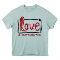 Arona love all day every day hearts Heavy Core Tee - MaliasSmallBusiness