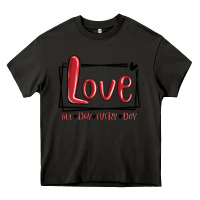 Asphalt love all day every day hearts Heavy Core Tee - MaliasSmallBusiness