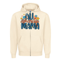 Sandshell all american mama Zipper Hoodie - MaliasSmallBusiness
