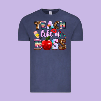 Teach Like A Boss Vintage Tee Designed By Adodesignshop
