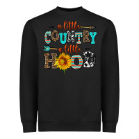 Black a little country a little hood Heavyweight Sweatshirt - AdoDesignShop