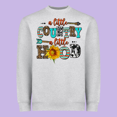 A Little Country A Little Hood Heavyweight Sweatshirt Designed By Adodesignshop