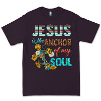 Plum jesus is the anchor of my soul Premium Tee - texasbilliewilder