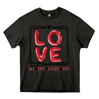 Asphalt love all day every day Heavy Core Tee - MaliasSmallBusiness