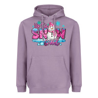 Lavender up to snow good pink christmas winter snowman Heavyweight Hoodie - MaliasSmallBusiness