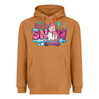 Meerkat up to snow good pink christmas winter snowman Heavyweight Hoodie - MaliasSmallBusiness