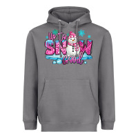 Storm up to snow good pink christmas winter snowman Heavyweight Hoodie - MaliasSmallBusiness