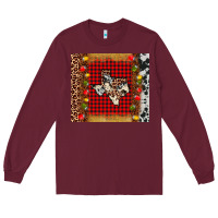 Burgundy texas christmas tumbler Long Sleeve Tee - AdoDesignShop