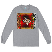Heather Grey texas christmas tumbler Long Sleeve Tee - AdoDesignShop