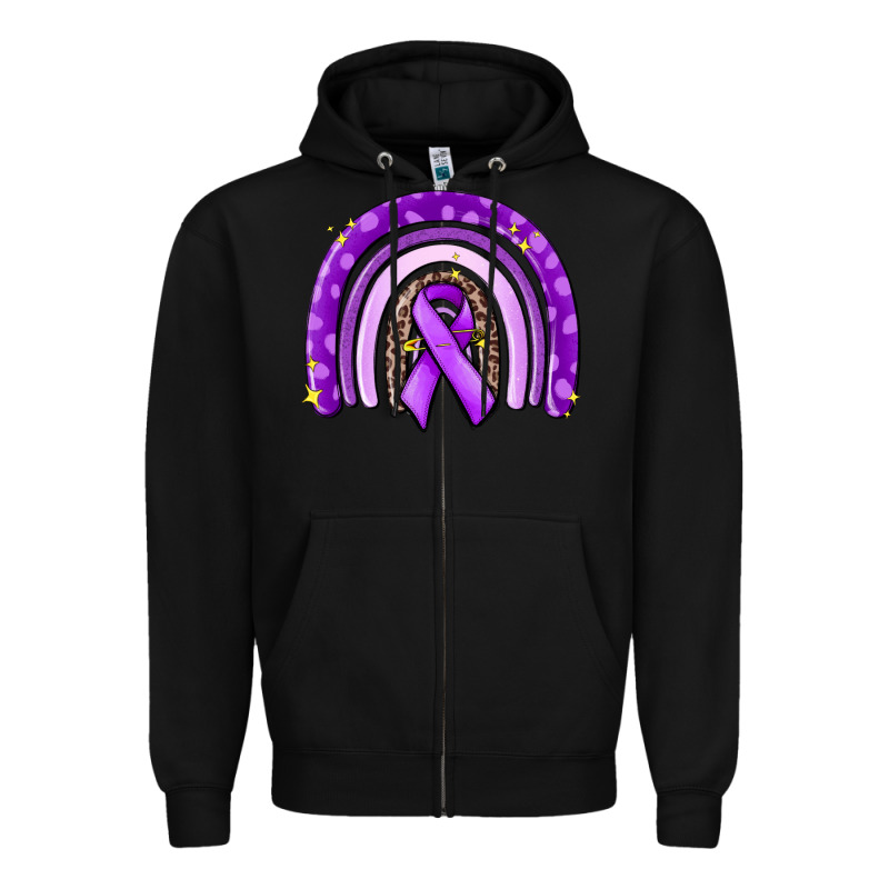 Awerenes Ribbon  Rainbow Zipper Hoodie by MaliasSmallBusiness | Teevron