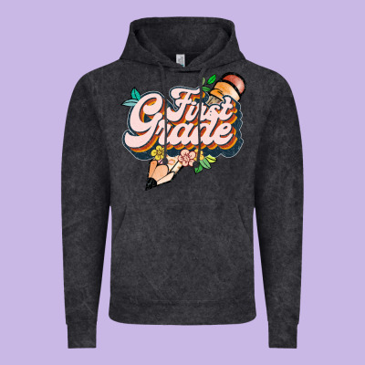 First Grade Vintage Hoodie Designed By Jahusdesignshop