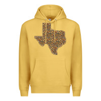 Antique Gold Western Texas Map Leopard Pattern Premium Hoodie - Bettercallsaul