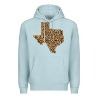 Blue Mist Western Texas Map Leopard Pattern Premium Hoodie - Bettercallsaul