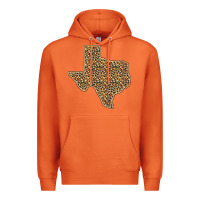 Carrot Western Texas Map Leopard Pattern Premium Hoodie - Bettercallsaul