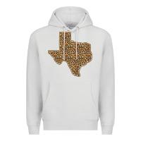 Dove Grey Western Texas Map Leopard Pattern Premium Hoodie - Bettercallsaul