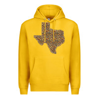 Lemon Western Texas Map Leopard Pattern Premium Hoodie - Bettercallsaul