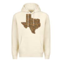 Sandshell Western Texas Map Leopard Pattern Premium Hoodie - Bettercallsaul