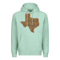 Seafoam Western Texas Map Leopard Pattern Premium Hoodie - Bettercallsaul