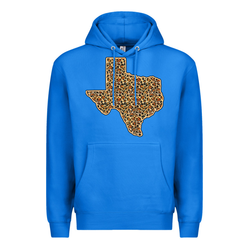 Western Texas Map Leopard Pattern Premium Hoodie by Bettercallsaul | Teevron