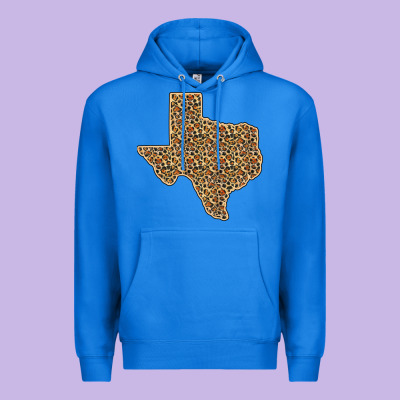 Western Texas Map Leopard Pattern Premium Hoodie Designed By Bettercallsaul
