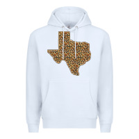 White Western Texas Map Leopard Pattern Premium Hoodie - Bettercallsaul