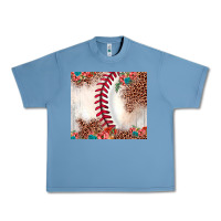 Pebble Blue baseball leopard Urban Heavy Tee - JahusDesignShop