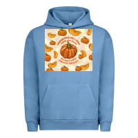 Pigment Pebble Blue pumpkin spice fall leaves Urban Hoodie - TumblerDesignByShophia